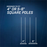 Wrap Around Pole Pad (4" Poles)